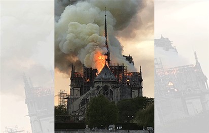 You are currently viewing حريق هائل يدمر كاتدرائية نوتردام في باريس