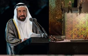 Read more about the article حاكم الشارقة يتسلم راية الشارقة العاصمة العالمية للكتاب للعام 2019 ويشهد عرض الأسطوري ألف ليلة وليلة في مسرح المجاز