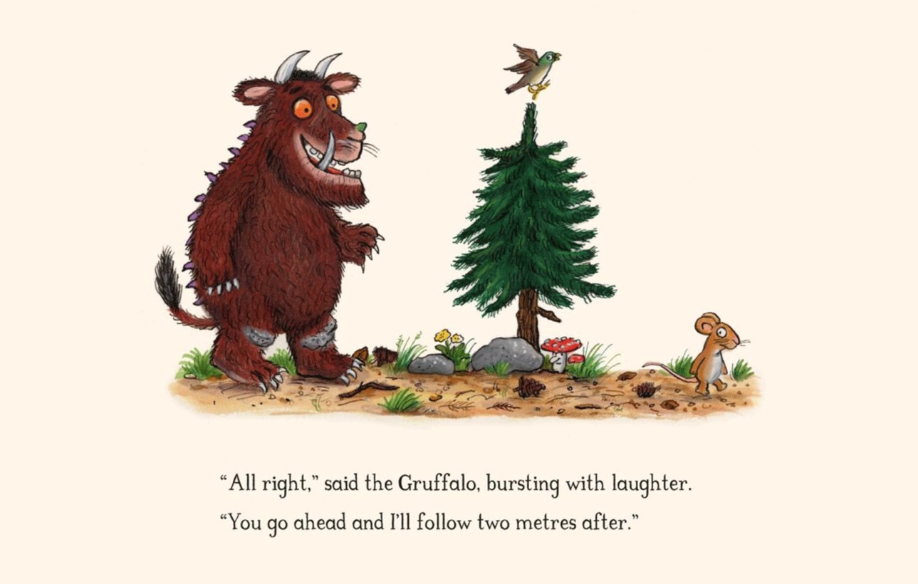 You are currently viewing The Gruffalo author Julia Donaldson shows her characters social distancing