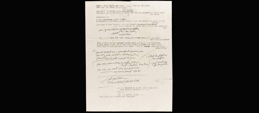 Read more about the article Rare Bob Dylan lyrics could fetch $19,000 in sale