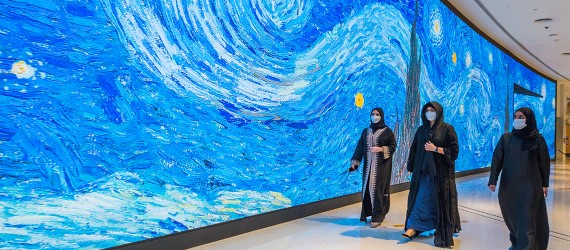 You are currently viewing Latifa bint Mohammed inaugurates Infinity Des Lumières, the region’s largest digital arts centre