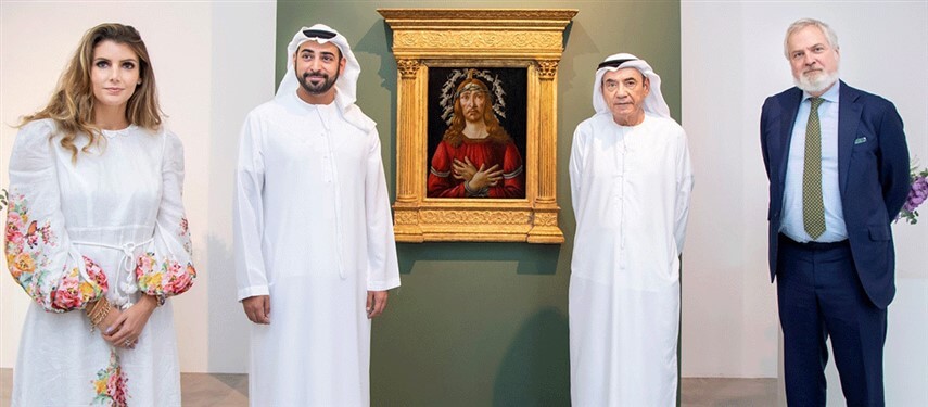 You are currently viewing إزاحة الستار عن لوحة بوتيتشيلي الشهيرة “رجل الأحزان” في دبي