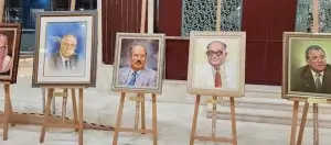 Read more about the article مرافئ الذاكرة..لوحات العويس تحرس وجوه المبدعين