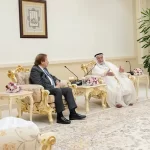 سلطان القاسمي يلتقي أعضاء مجلس أمناء الهيئة العربية للمسرح